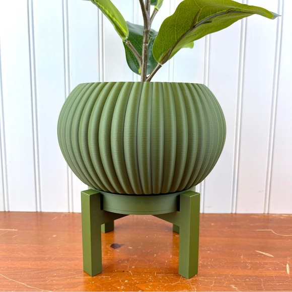 Indoor Planter Pot, The Roni Planter, 3D Printed, Houseplants Pot - Picture 1 of 10